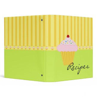 Cupcake Recipes Binder binder