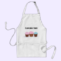 Cupcake Sale - Trio of Frosted Cupcakes aprons
