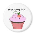 Cupcake Saying Fridge Magnets