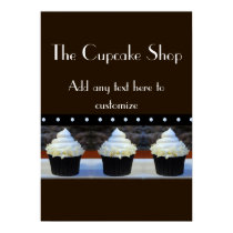 Cupcake Shop Black and Brown Poster posters by jbranam Cupcake Shop Black and Brown Poster posters