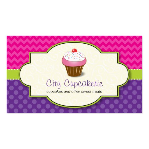Cupcake Shop Business Card (front side)