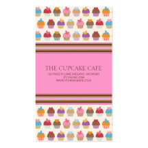 Cupcake Shop or Bakery Business Cards
