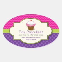 Cupcake Shop Promotional Sticker