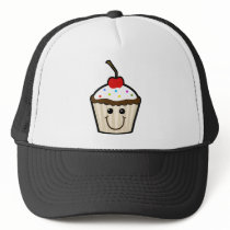 Cupcake Smile Face Mesh Hats