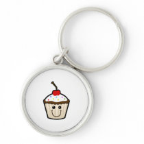 Cupcake Smile Face Keychains