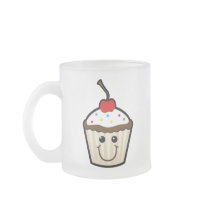 Cupcake Smile Face Coffee Mugs