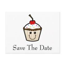 Cupcake Smile Face Post Card