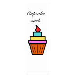 Cupcake snob layered cupcake business card