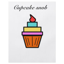 Cupcake snob layered cupcake custom flyer