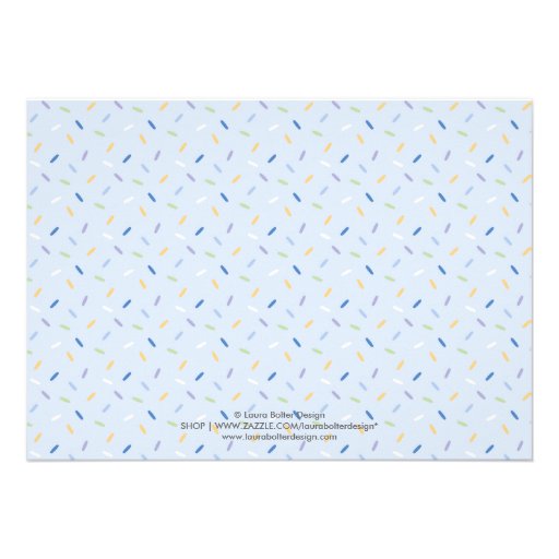 Cupcake Sprinkles Baby Shower Invitation
