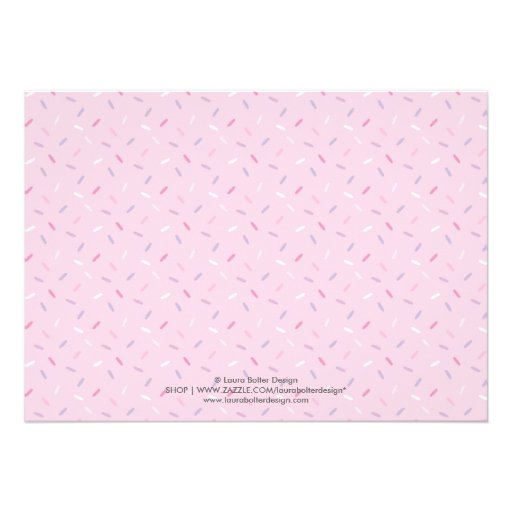 Cupcake Sprinkles Baby Shower Invitation
