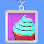 Cupcake Square Necklace necklaces
