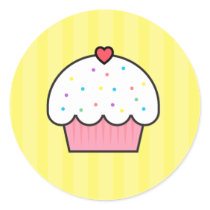Cupcake Round Stickers