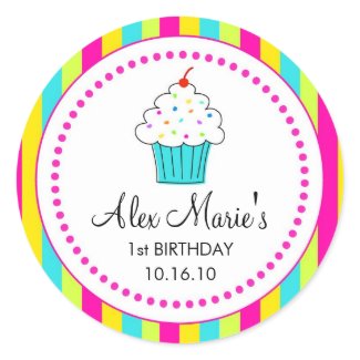 Cupcake Stickers / Favor Tags sticker