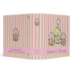 Cupcake Sweet Desserts Recipe Book Binder
