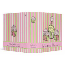 Cupcake Sweet Desserts Recipe Book Binder