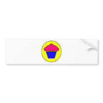 Cupcake Symbol Icon Cup Cake Dessert bumper stickers