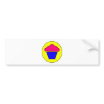 Cupcake Symbol Icon Cup Cake Dessert Bumper Stickers