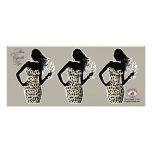 CUPCAKE TOPPER Diva Glam Snow Leopard - white Announcements