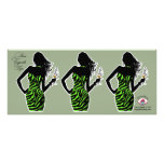CUPCAKE TOPPER Diva Glam Zebra - lime green Custom Invite