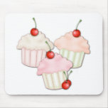 Cupcake Trio Mouse Pad