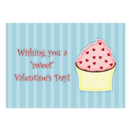 Cupcake Valentine's Day Cards Business Cards | Zazzle