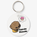 Cupcake Wannabe Muffin keychains by cupcakewear Cupcake Wannabe Muffin keychains