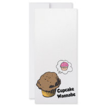 Cupcake Wannabe Muffin Customized Rack Card