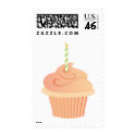 Cupcake with a Candle postage