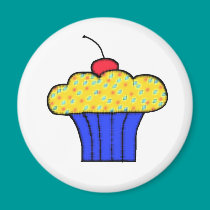 cupcake with a cherry on top magnets by lissame73 cupcake with a cherry on top magnets