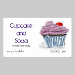 cupcake with cherry business cards