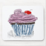 Cupcake with Cherry mousepads