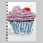 Cupcake with Cherry notebooks
