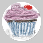 Cupcake with Cherry stickers