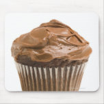 Cupcake with chocolate icing, studio shot mouse pads