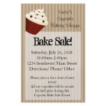 Cupcake with Soft Mocha Stripes Flyer Design