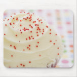 Cupcake with sprinkles mouse pads