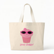 Cupcake With Sunglasses Just Chillin' Customizable Bag