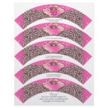Cupcake Wrappers Princess Crown Leopard Letterhead