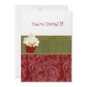 Cupcake You're Invited Christmas Party Invitations