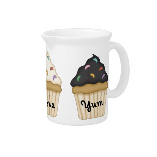 Cupcake Yum Beverage Pitcher