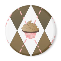 Cupcakes and Argyle magnets