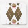 Cupcakes and Argyle Mouse Pad