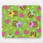 Cupcakes and Hearts Mouse Pads