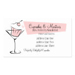 Cupcakes and Martinis Business Cards