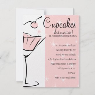 Cupcakes and Martinis invitation