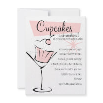 Cupcakes and Martinis! Personalized Invite