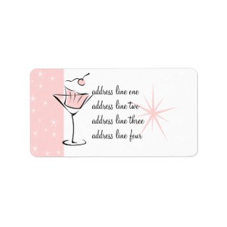 Cupcakes and Martinis label