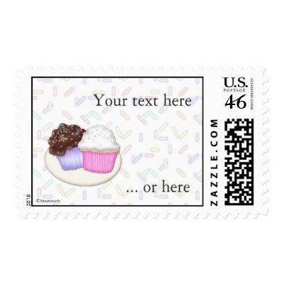 Cupcakes and Sprinkles Postage by StarStock