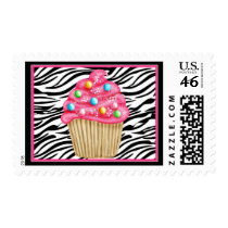 Cupcakes and Zebra Print Stamps